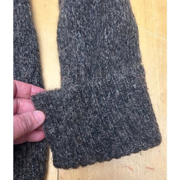 Express Wool Mohair Blend Gray Cardigan Sweater Shawl Collar Long Sleeve Size L - Picture 8 of 11